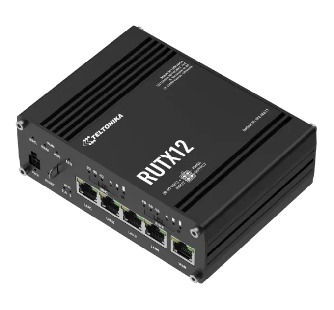 Teltonika RUTX12 Промисловий стільниковий маршрутизатор