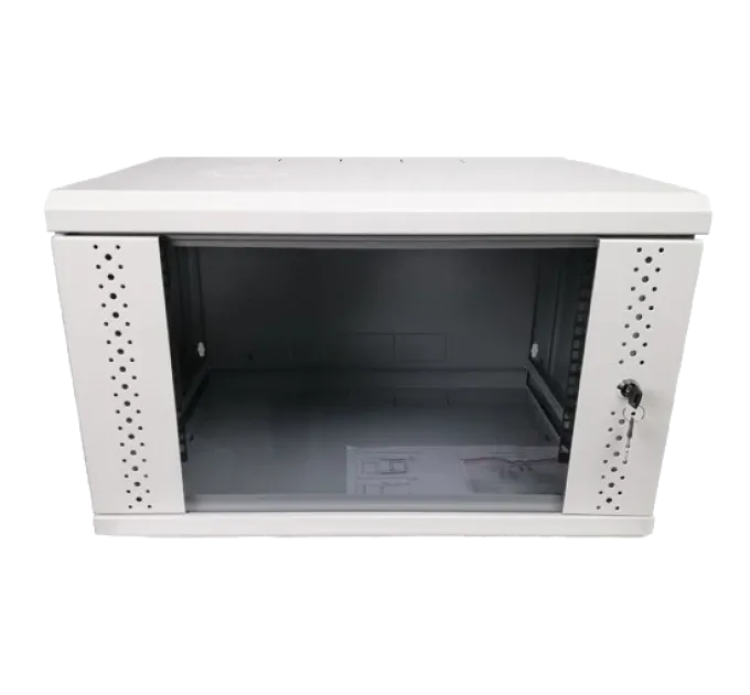 EServer 12U 600х500х637 скло, сіра Шафа