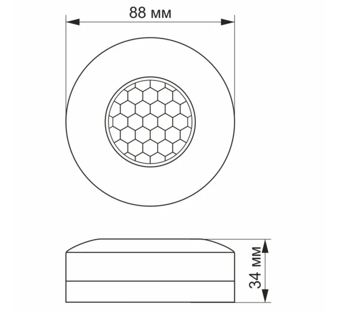VIDEX VL-SPC12B 220V 1200W IP20 Датчик руху та освітленості