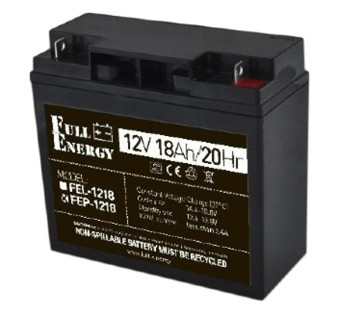 Full Energy FEP-1218 18 А•г 12В Свинцево-кислотна акумуляторна батарея Full Energy FEP-1218 18 А•г 12В Свинцево-кислотна акумуляторна батарея