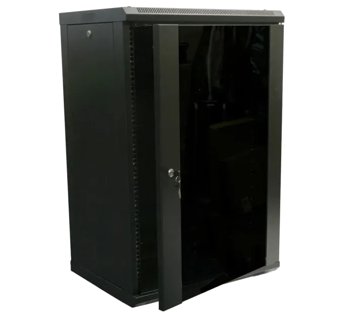 Hypernet WMNC-18U-FLAT- BLACK Шафа коммутаційна настінна 18U 600x450 розбірна Hypernet WMNC-18U-FLAT- BLACK Шафа коммутаційна настінна 18U 600x450 розбірна