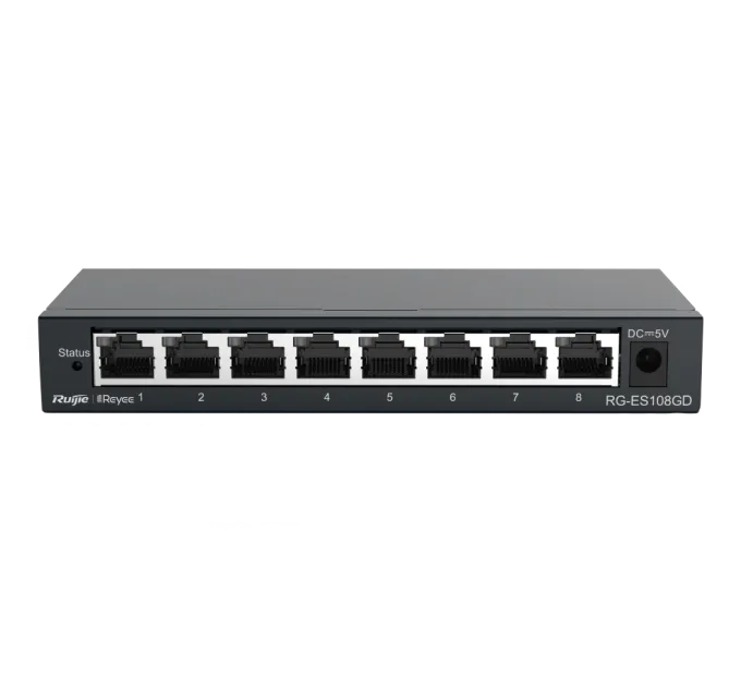 Ruijie Reyee RG-ES108GD Коммутатор 8 портов неуправляемый Ruijie Reyee RG-ES108GD Коммутатор 8 портов неуправляемый