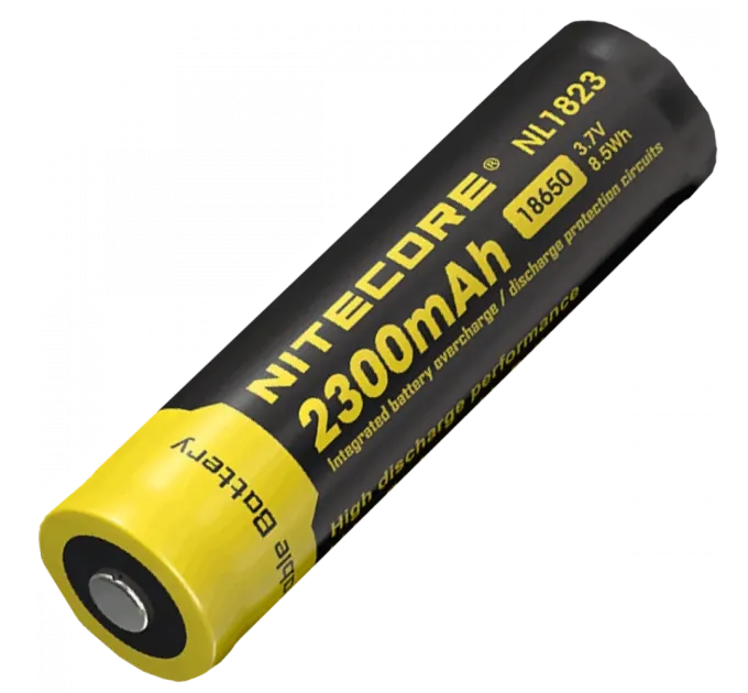 Nitecore NL1823 Акумулятор Li-Ion 18650 3.7V (2300 мА•г) захищений Nitecore NL1823 Акумулятор Li-Ion 18650 3.7V (2300 мА•г) захищений