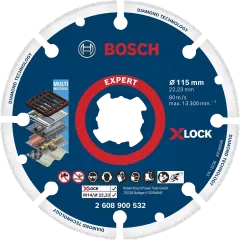 Bosch EXPERT Diamond Metal Wheel X-LOCK, 115 x 22,23 мм Отрезной круг по металлу