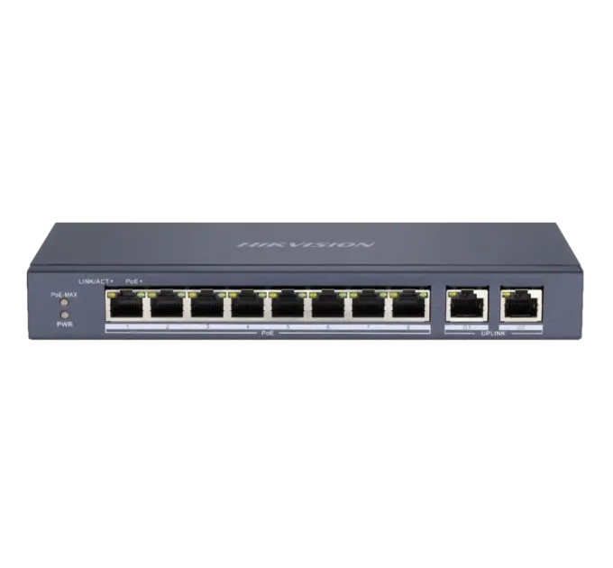 Hikvision DS-3E0310P-E/M(B) PoE Коммутатор 10 портов неуправляемый