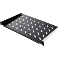 19" 1U 250мм Полка консольная черная