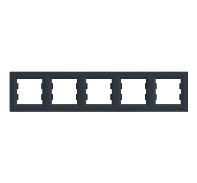Schneider Electric Asfora EPH5800571 РАМКА П'ЯТИМІСНА ГОРИЗОНТАЛЬНА, АНТРАЦИТ
