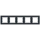 Schneider Electric Asfora EPH5800571 РАМКА П'ЯТИМІСНА ГОРИЗОНТАЛЬНА, АНТРАЦИТ