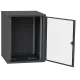 IPCOM 15U 600x600 Шкаф телекоммуникационный двери стекло (черный)