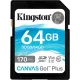 Kingston SDXC Canvas Go Plus 170R C10 UHS-I U3 V30 64Гб Карта пам'яті