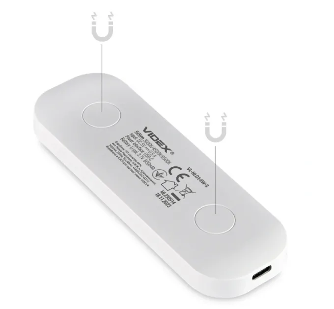 VIDEX VL-NL014W-S Світильник LED акумуляторний з датчиком руху