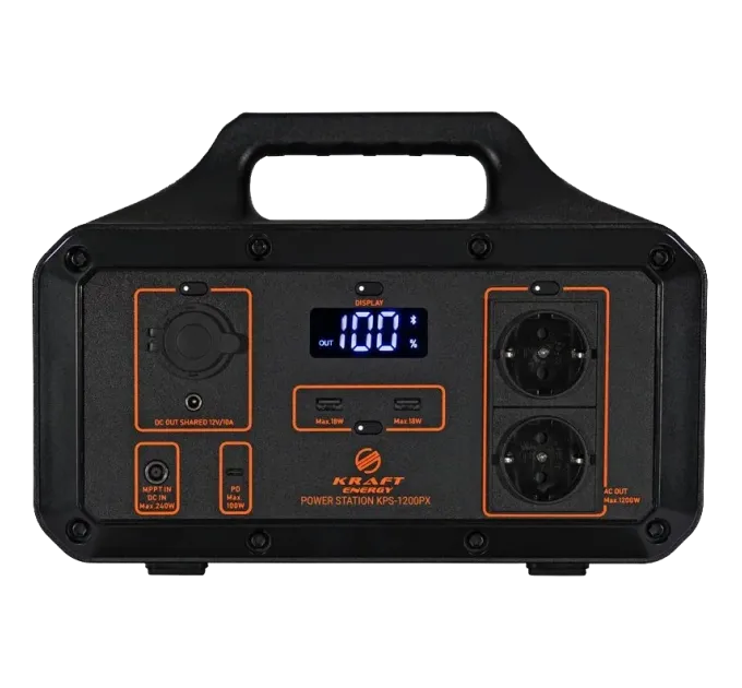 Kraft KPS-1200PX(PGH1000P-S) 1200Вт Портативный источник питания Kraft KPS-1200PX(PGH1000P-S) 1200Вт Портативный источник питания