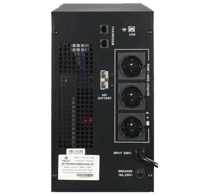 Kraft KRF-PSW3000VA/2400W(LCD)48V Инвертор с ИБП