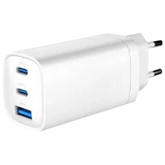 Gembird TA-UC-PDQC65-01-W (USB Type A + USB Type C) Сетевое зарядное устройство Gembird TA-UC-PDQC65-01-W (USB Type A + USB Type C) Сетевое зарядное устройство