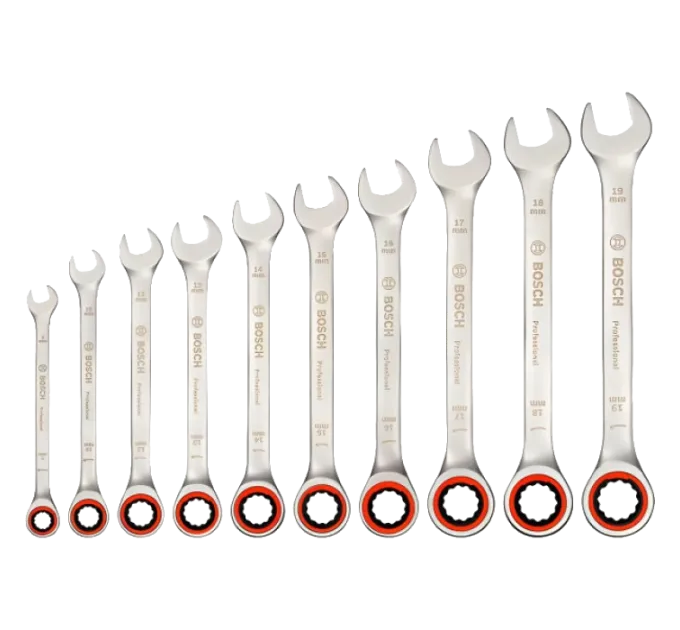Bosch Professional (1600A02AU0) 10 шт Набір ключів комбінованих Bosch Professional (1600A02AU0) 10 шт Набір ключів комбінованих