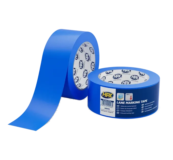 HPX LB5033 Lane Marking Tape 50мм x 33м Лента самоклеящаяся для маркировки полов