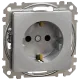 Schneider Electric Sedna Design & Elements SDD113022 с заземлением и шторками Розетка