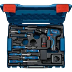 Bosch Professional (060186810R) Набор ручных инструментов с шуруповертом Bosch Professional (060186810R) Набор ручных инструментов с шуруповертом