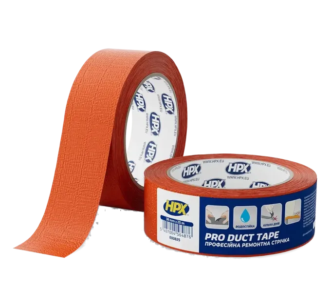 HPX EO5025 Duct Tape Pro 38мм х 25м Стрічка ремонтна одностороння