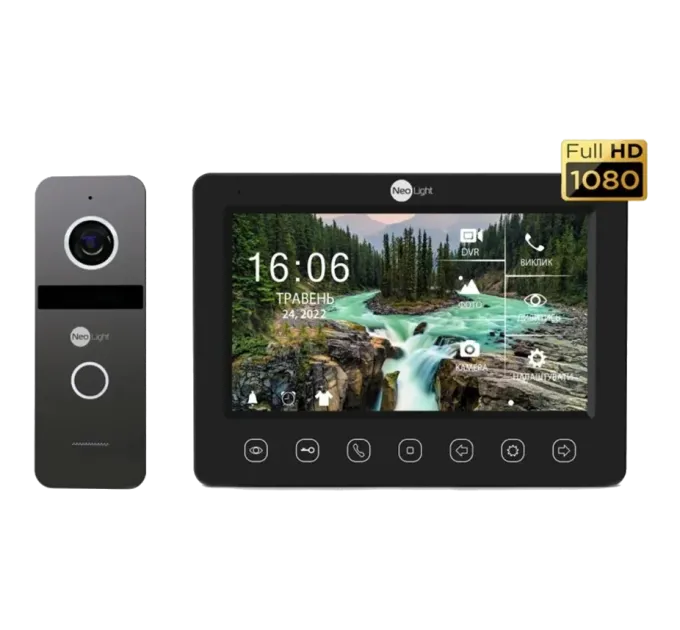 Neolight NeoKIT FHD Pro B/GRAPHITE (KAPPA + HD + SOLO FHD) Комплект відеодомофону