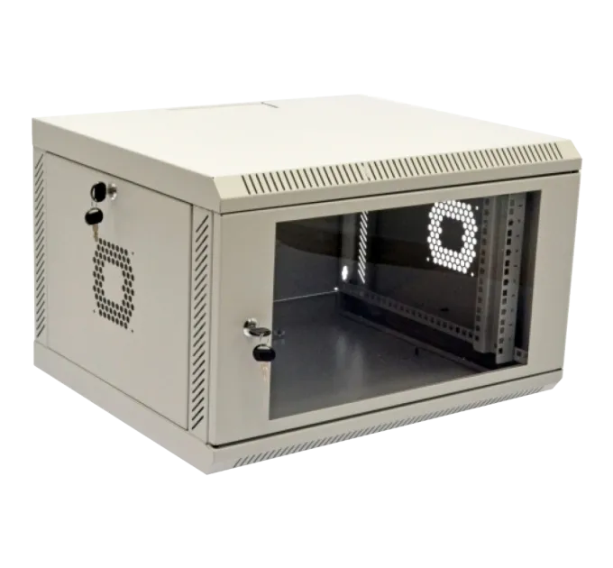 19" 6U, 600х500х373 мм акриловое стекло серый Шкаф 19" 6U, 600х500х373 мм акриловое стекло серый Шкаф