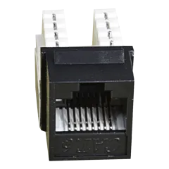 EPNew 6KTVM-U0BK Модуль KeyStone RJ45 UTP, кат. 6, 110, Slim, W – 16.6 мм, черный
