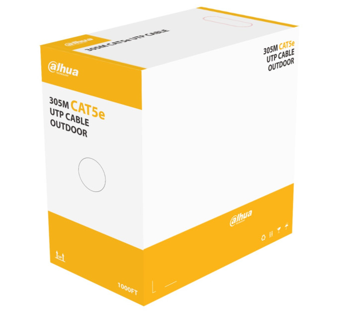 DH-PFM920-5EU кабель зовнішній UTP CAT5e 305 м (0,50мм) DH-PFM920-5EU кабель зовнішній UTP CAT5e 305 м (0,50мм)