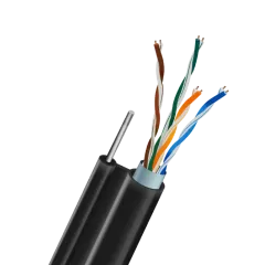 Кабель TRINIX FTP CAT5E 0.5 CU наружный (LDPE) с самонесущей проволокой Кабель TRINIX FTP CAT5E 0.5 CU наружный (LDPE) с самонесущей проволокой