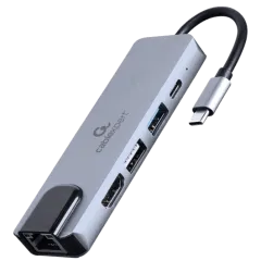 Cablexpert A-CM-COMBO5-04 USB-C 5-в-1 Док станция Cablexpert A-CM-COMBO5-04 USB-C 5-в-1 Док станция