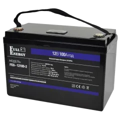 Full Energy FEG-12100-2 LiFePO4 12В 100А•г Литиевая аккумуляторная батарея Full Energy FEG-12100-2 LiFePO4 12В 100А•г Литиевая аккумуляторная батарея