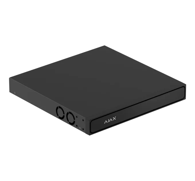 Ajax NVR H2D16PAC (16ch) black HDMI 4K 16Тб PoE Відеореєстратор