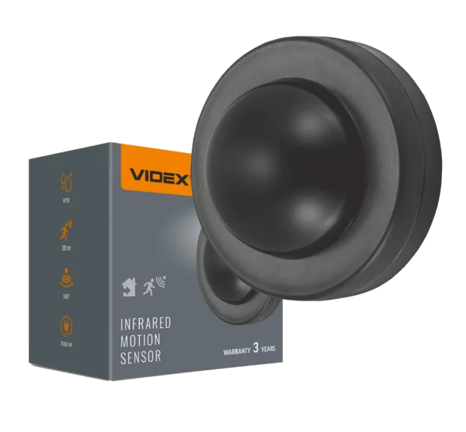 VIDEX VL-SPC46B 2000Вт IP20 Датчик движения и освещенности VIDEX VL-SPC46B 2000Вт IP20 Датчик движения и освещенности