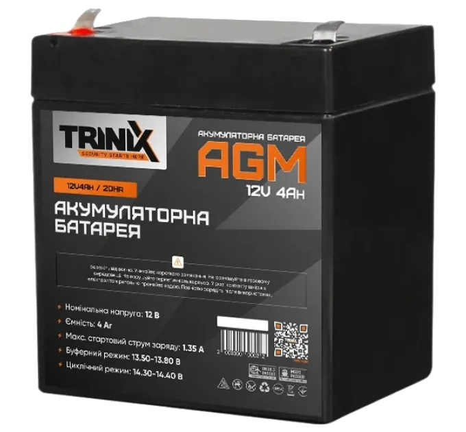 TRINIX 12V4Ah/20Hr Акумуляторна батарея