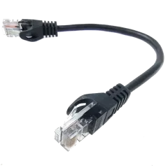 5е UTP RJ45 0.25м Патч-корд литий чорний 5е UTP RJ45 0.25м Патч-корд литий чорний