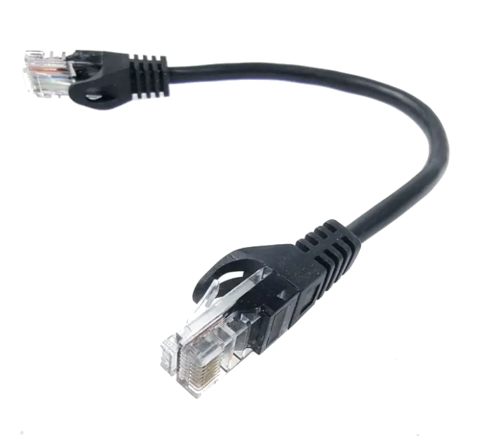 5е UTP RJ45 0.25м Патч-корд литой черный 5е UTP RJ45 0.25м Патч-корд литой черный