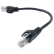 5е UTP RJ45 0.25м Патч-корд литой черный