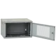 IPCOM 4U 600x350 двері перфорація (сіра) Шафа телекомунікаційна