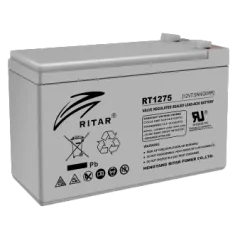 RITAR RT1275 7.5А•ч 12В Свинцово-кислотная аккумуляторная батарея RITAR RT1275 7.5А•ч 12В Свинцово-кислотная аккумуляторная батарея