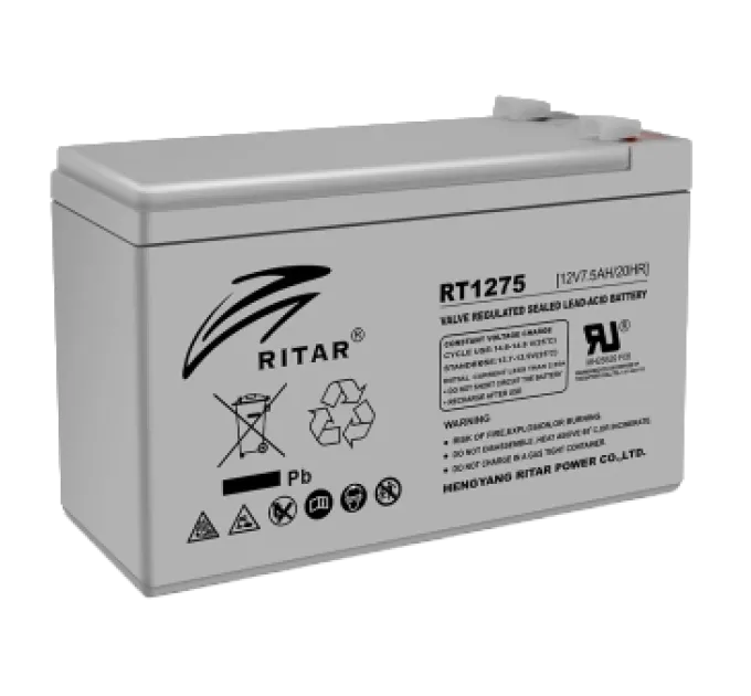 RITAR RT1275 7.5А•ч 12В Свинцово-кислотная аккумуляторная батарея RITAR RT1275 7.5А•ч 12В Свинцово-кислотная аккумуляторная батарея