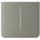 Ajax SideButton (2-gang) vertical olive Кнопка