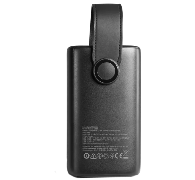 Videx TITANUM WC60 PD100W Black 60000mAh Повербанк