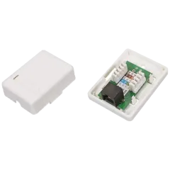EServer 1хRJ45 UTP CAT5e Розетка комп'ютерна одинарна EServer 1хRJ45 UTP CAT5e Розетка комп'ютерна одинарна