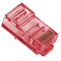 Ritar RJ-45 8P8C UTP Cat-5 Q100 Red Конектор (100 шт/уп.)