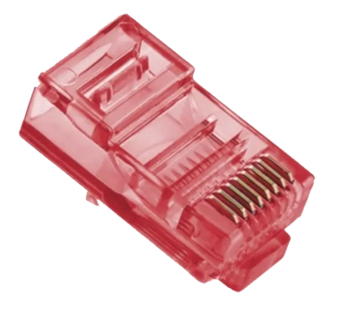 Ritar RJ-45 8P8C UTP Cat-5 Q100 Red Коннектор (100 шт/уп.) Ritar RJ-45 8P8C UTP Cat-5 Q100 Red Коннектор (100 шт/уп.)
