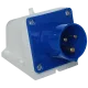 UEA 513 16А 220В 2Р+Е IP44 Розетка стационарная настенная