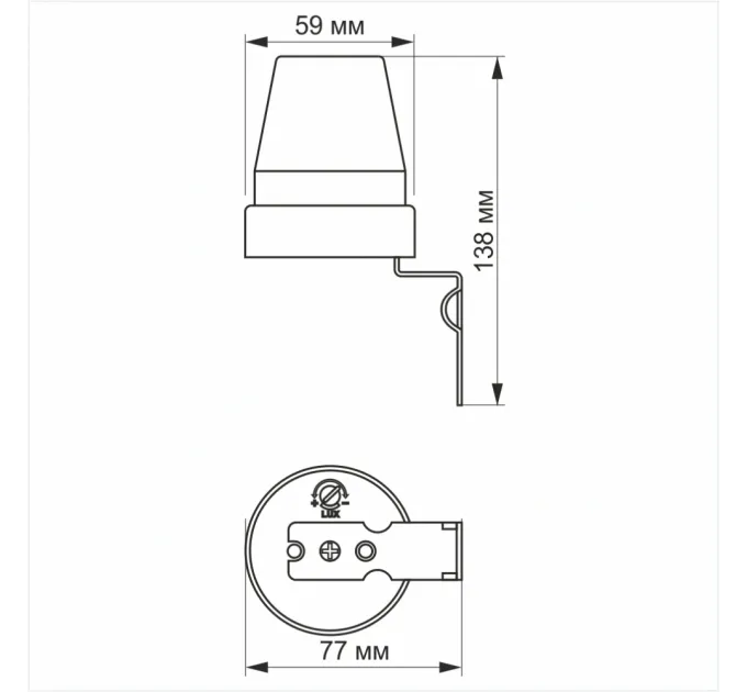 VIDEX VL-SN02 10A 220V Датчик освещения фотометрический
