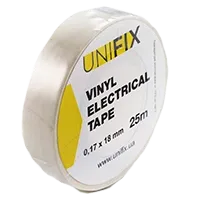 UNIFIX ETU-25W Iзоляцiйна стрiчка бiла 0.17х18 мм 25 м