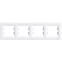 Schneider Electric ASFORA EPH5800421 Рамка 4-местная горизонтальная белая Schneider Electric ASFORA EPH5800421 Рамка 4-местная горизонтальная белая