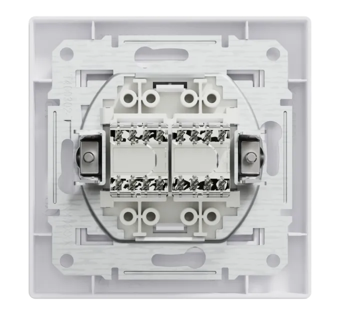 Schneider Electric Asfora EPH4400121 RJ45 5e Розетка компьютерная двойная белая