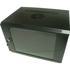 Hypernet WMNC-15U-FLAT-AC-BLACK Шафа коммутаційна настінна 15U 600x450 розбірна